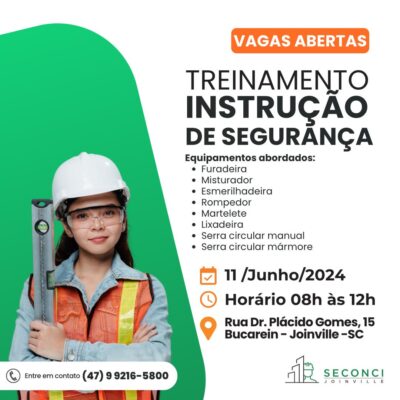 TREINAMENTO DE INSTRUÇÃO DE SEGURANÇA – EQUIPAMENTOS